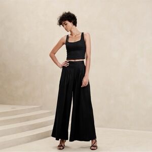 Banana Republic Black Wide Leg Pants